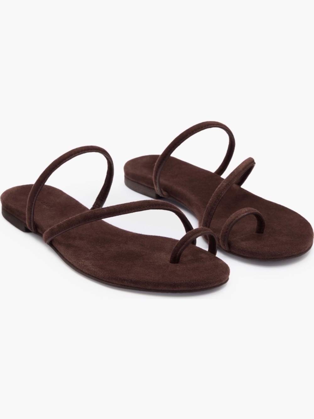Reformation Ludo Slide Sandal (Espresso Suede) - Size 7 Women